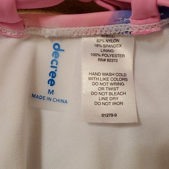 NWT Decree tie dyed one piece swimsuit size Medium - Picture 6 of 9